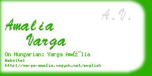 amalia varga business card